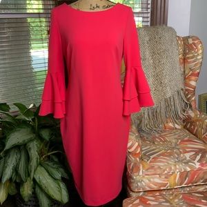 Calvin Klein Dress. Persimmon orange color